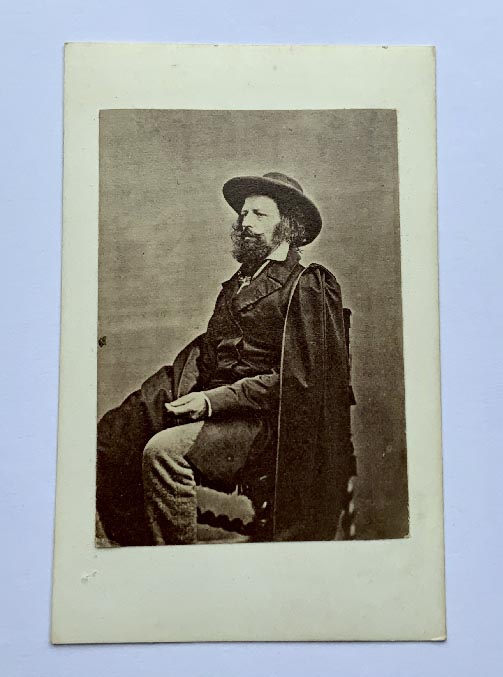 1860's carte de visite photograph of Alfred Tennyson